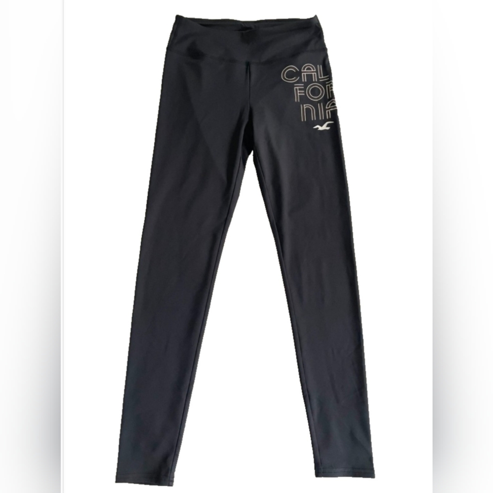 Hollister Black Leggings California Logo